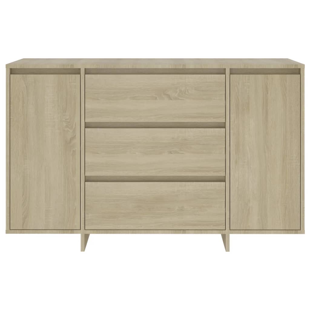 Sideboard mit 3 Schubladen Sonoma-Eiche 120x41x75 cm Holzwerkstoff