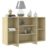 Sideboard aus Sonoma-Eiche, 120 x 30 x 75 cm, Holzwerkstoff