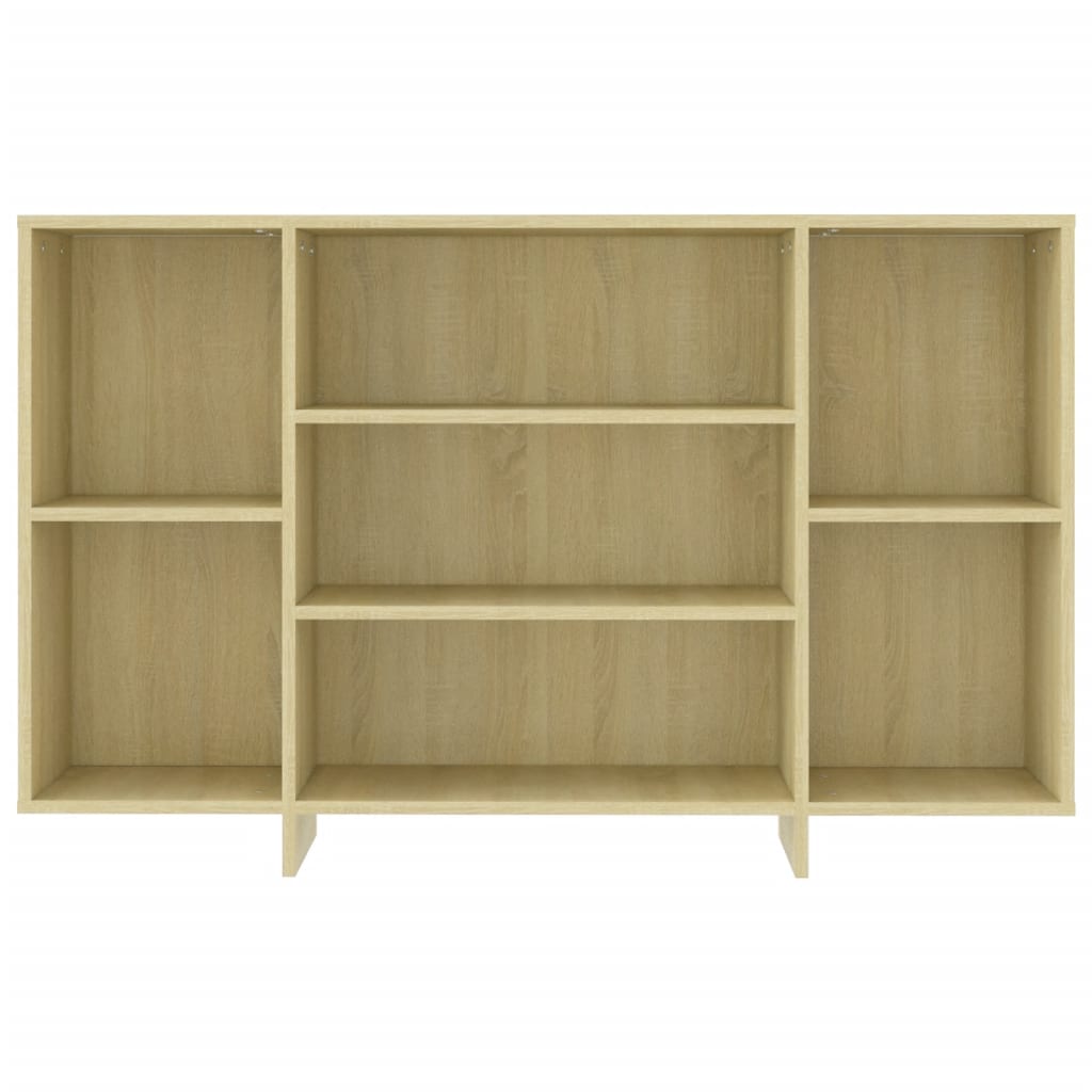 Sideboard aus Sonoma-Eiche, 120 x 30 x 75 cm, Holzwerkstoff