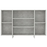 Concrete gray sideboard 120x30x75 cm engineered wood