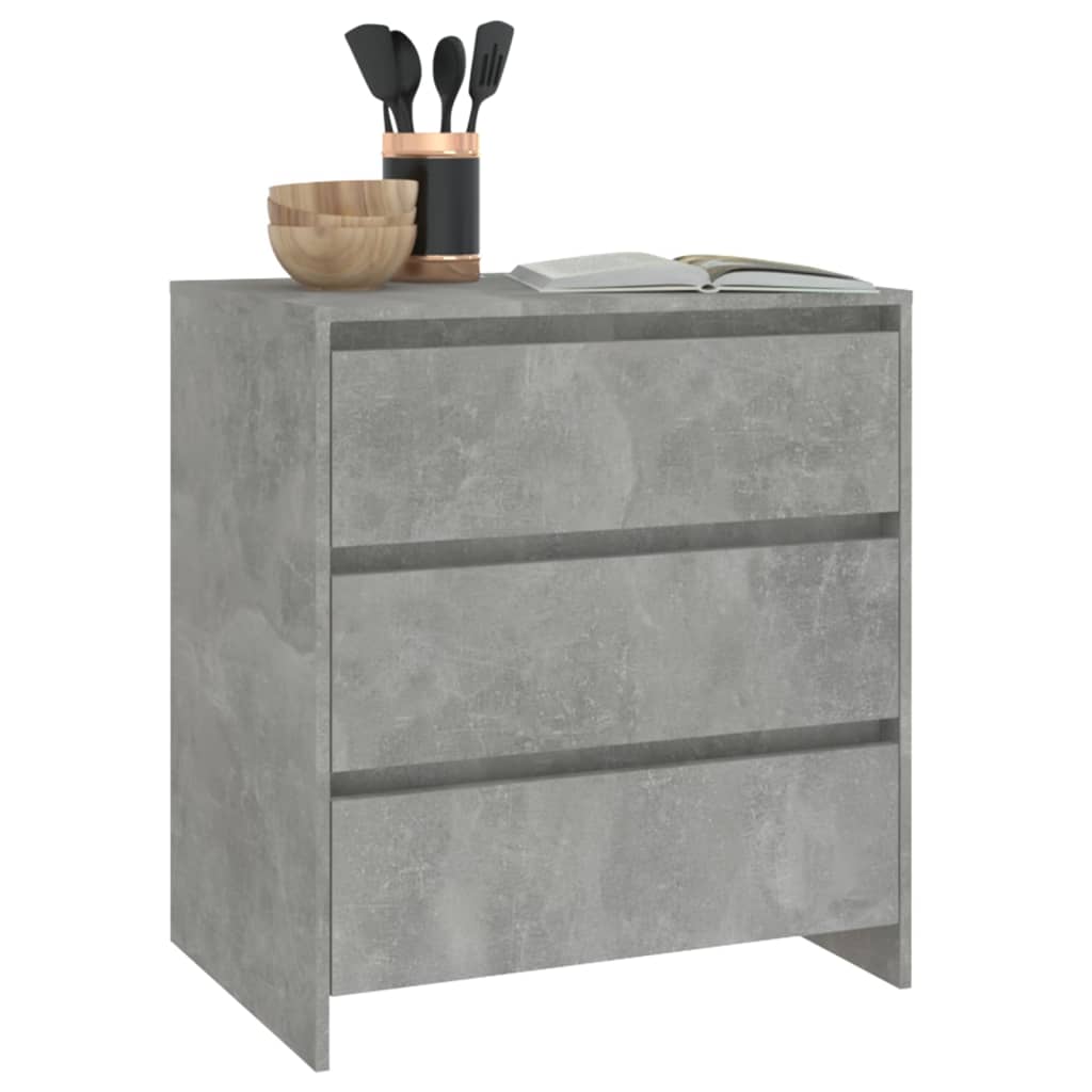 Concrete Grey Sideboard 70x41x75 cm Engineered Wood