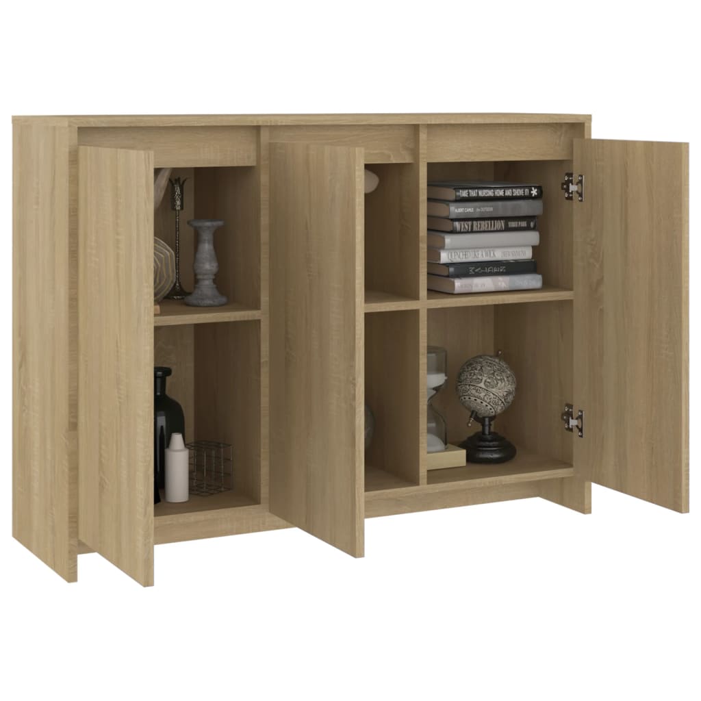 Sideboard Sonoma oak 102x33x75 cm Engineered wood