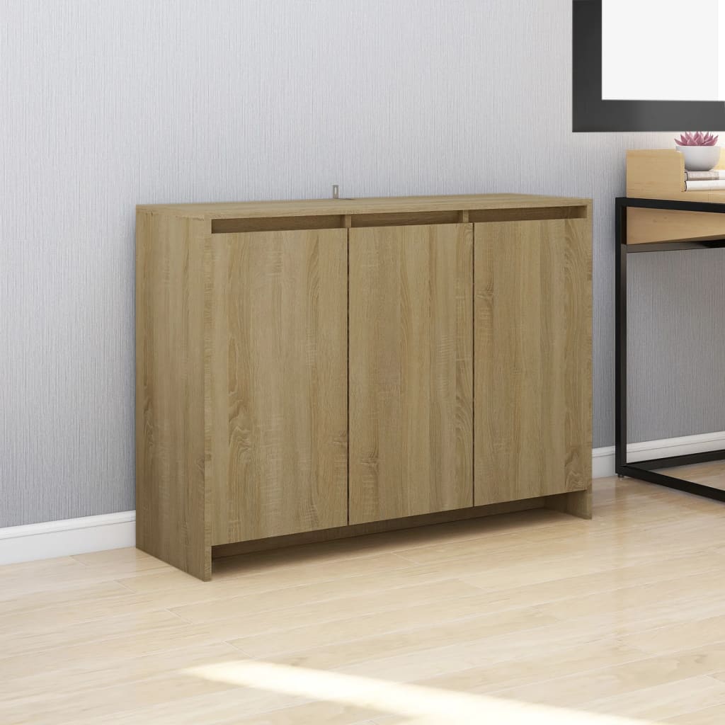 Sideboard Sonoma oak 102x33x75 cm Engineered wood