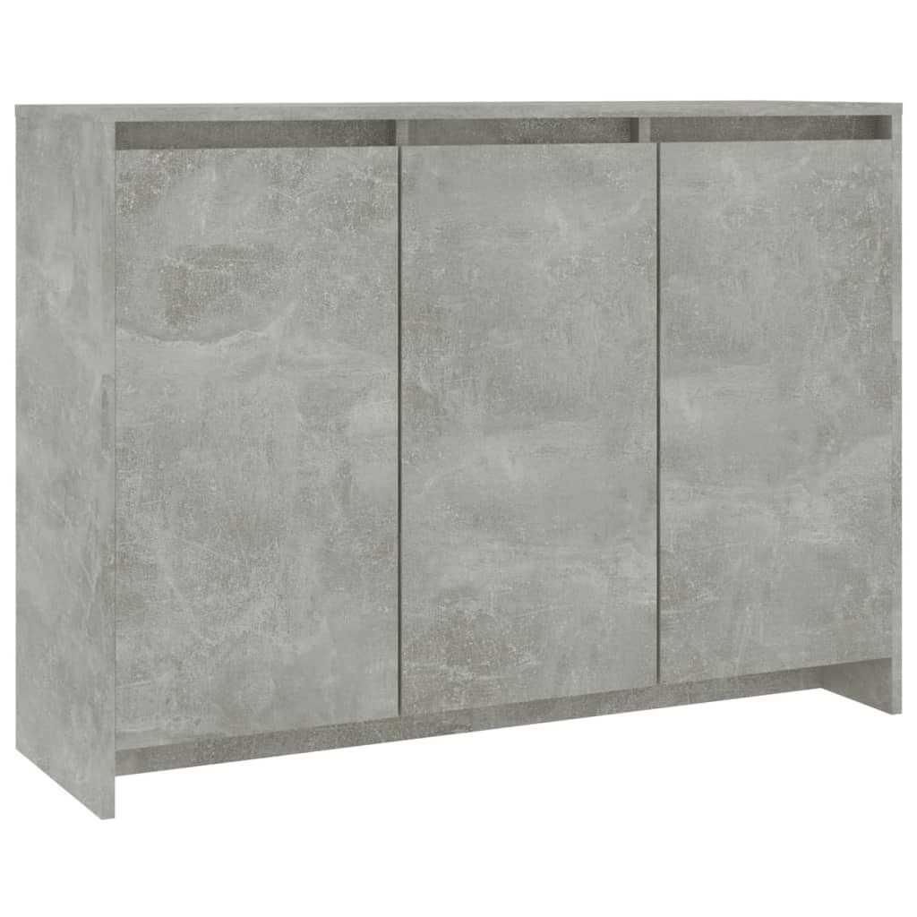 Sideboard Betongrau 102x33x75 cm Holzwerkstoff