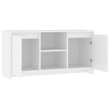 Meuble TV Blanc 102x37,5x52,5 cm Bois d'ingénierie