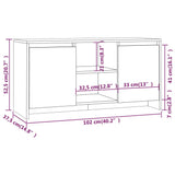 Meuble TV Blanc 102x37,5x52,5 cm Bois d'ingénierie