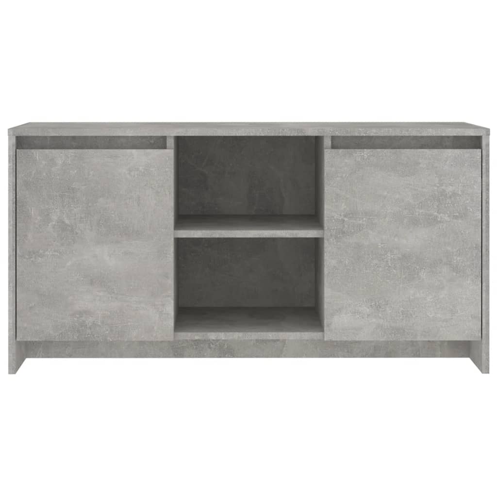 Meuble TV Gris béton 102x37,5x52,5 cm Bois d'ingénierie