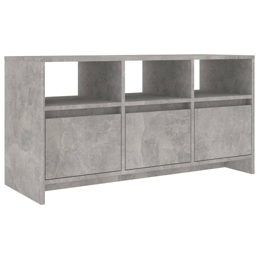 Meuble TV Gris béton 102x37,5x52,5 cm Bois d'ingénierie