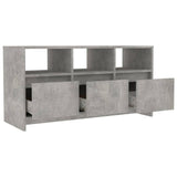 Meuble TV Gris béton 102x37,5x52,5 cm Bois d'ingénierie