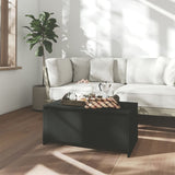 Black coffee table 90x50x41.5 cm engineered wood