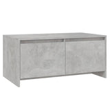 Table basse gris béton 90x50x41,5 cm bois d'ingénierie