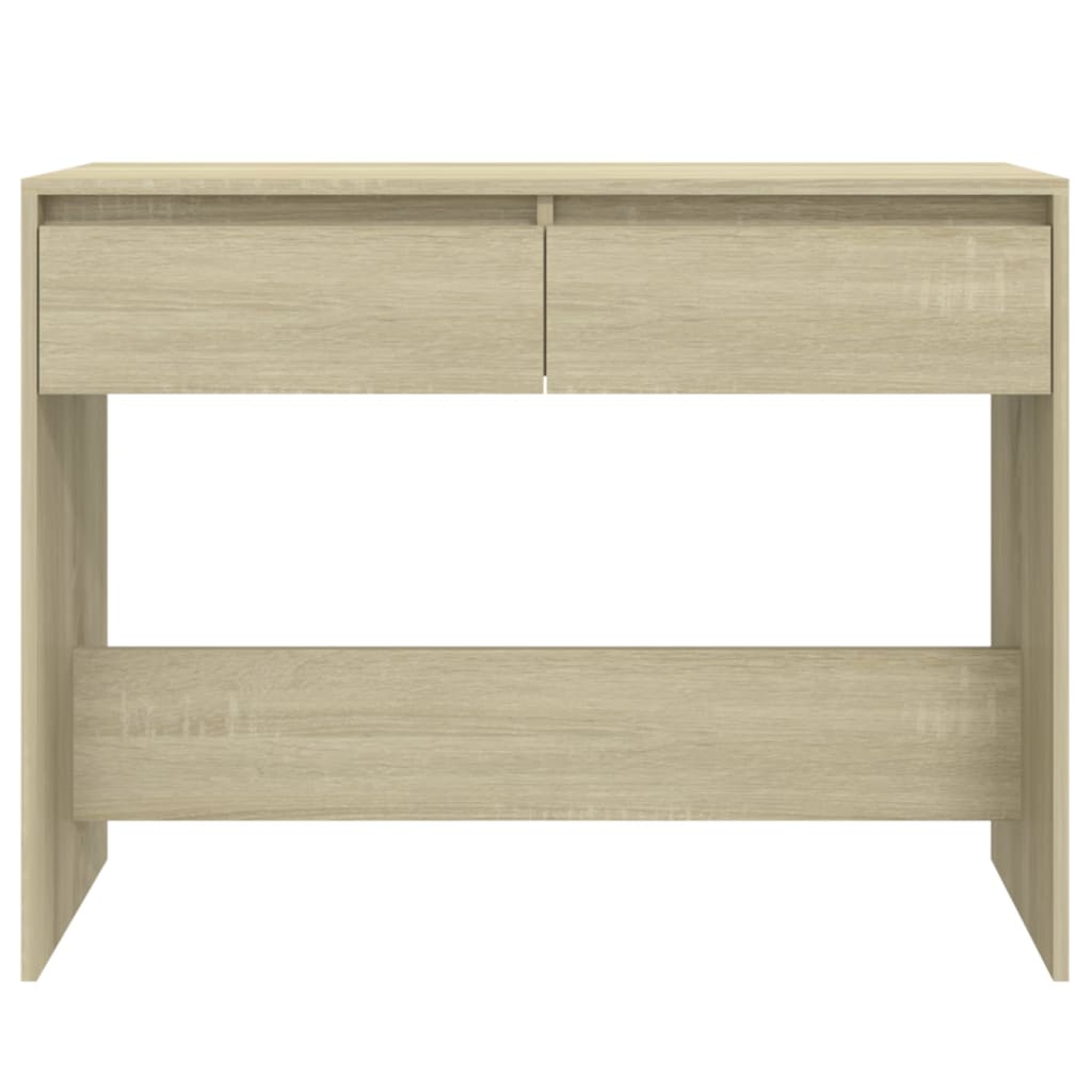 Table console chêne sonoma 100x35x76,5 cm bois d'ingénierie