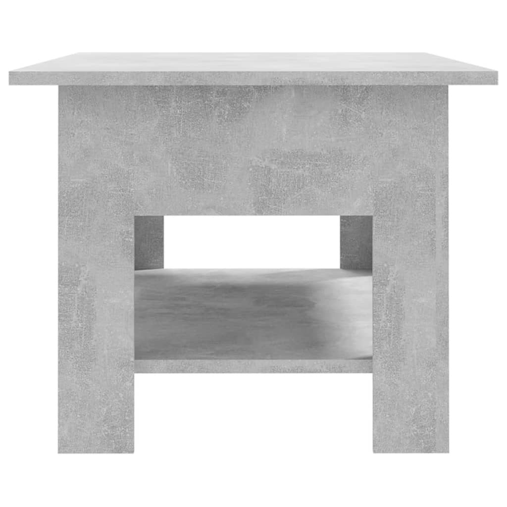 Table basse gris béton 102x55x42 cm bois d'ingénierie