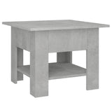 Table basse gris béton 55x55x42 cm bois d'ingénierie