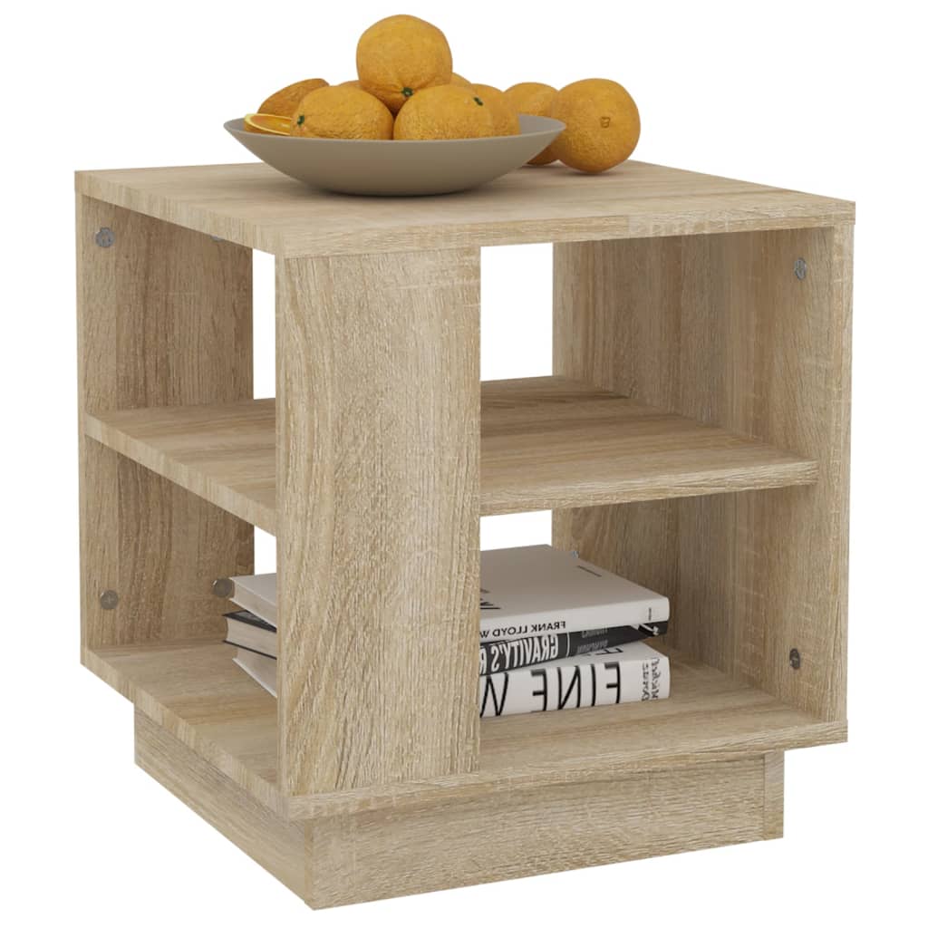 Table basse chêne sonoma 40x40x43 cm bois d'ingénierie