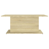 Table basse chêne sonoma 102x55,5x40 cm bois d'ingénierie