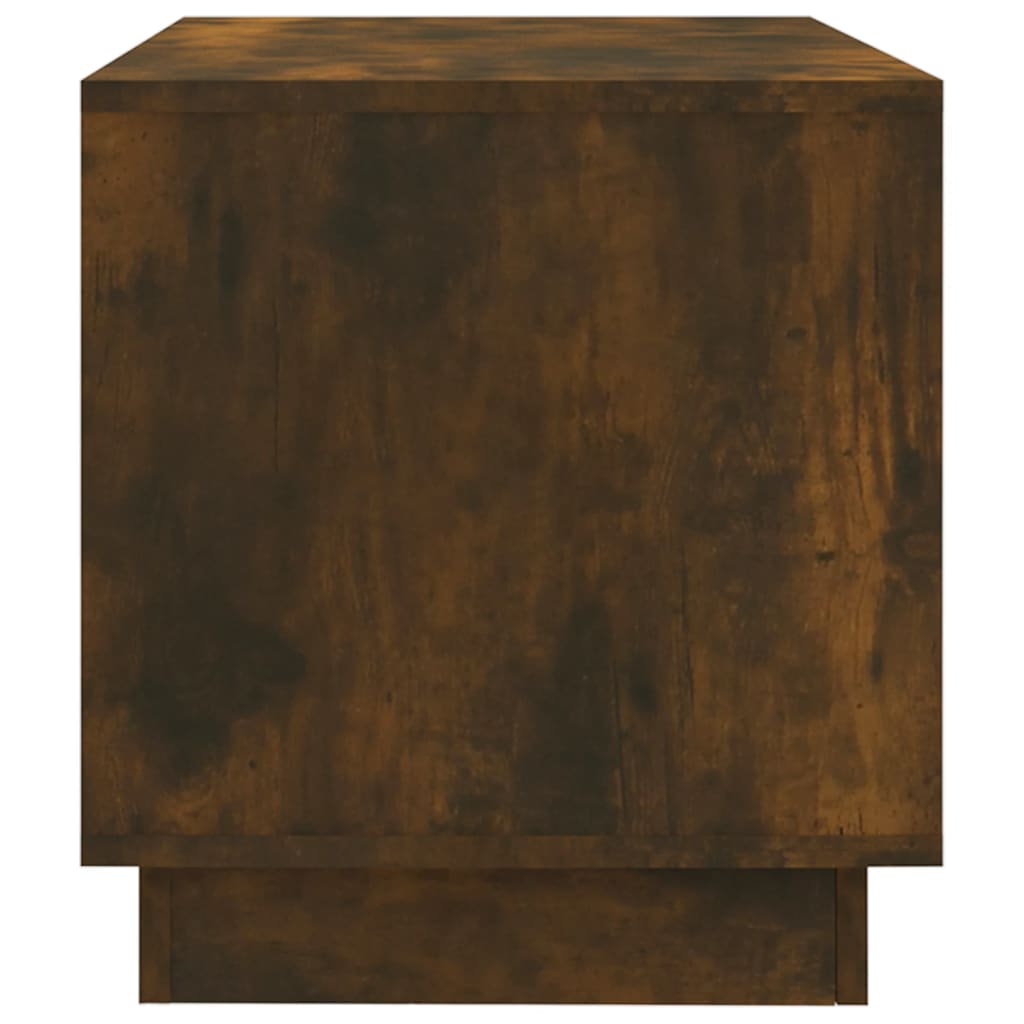 Meuble TV Chêne fumé 102x41x44 cm Bois d'ingénierie