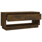 Meuble TV Chêne fumé 102x41x44 cm Bois d'ingénierie