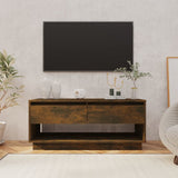 Meuble TV Chêne fumé 102x41x44 cm Bois d'ingénierie