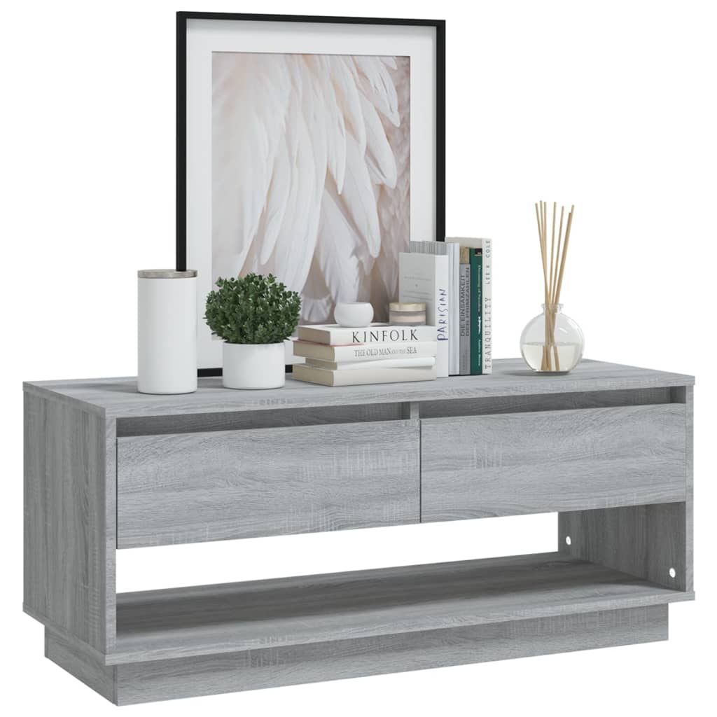 Meuble TV Sonoma gris 102x41x44 cm Bois d'ingénierie