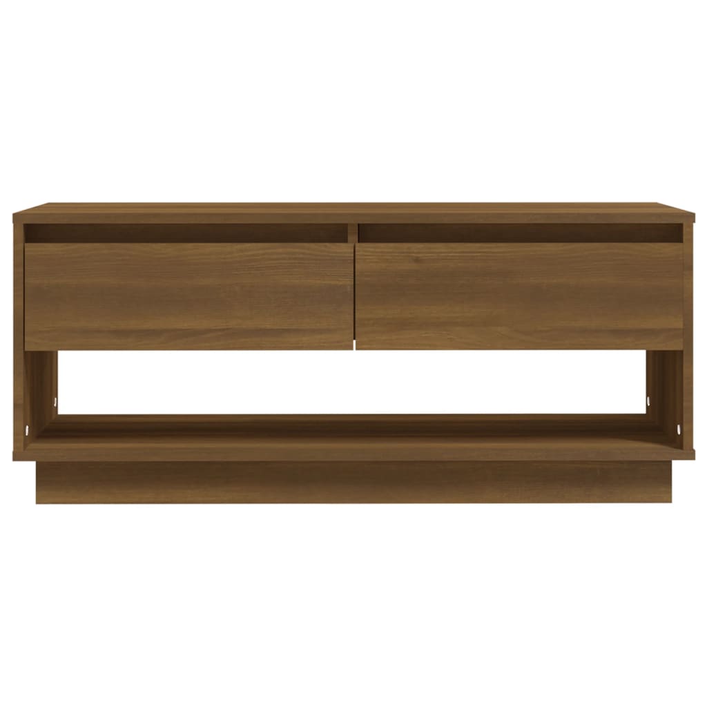 Meuble TV Chêne marron 102x41x44 cm Bois d'ingénierie