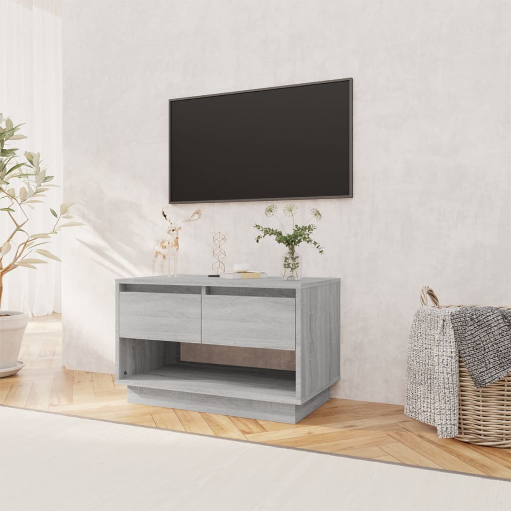 Meuble TV sonoma gris 70x41x44 cm bois d'ingénierie