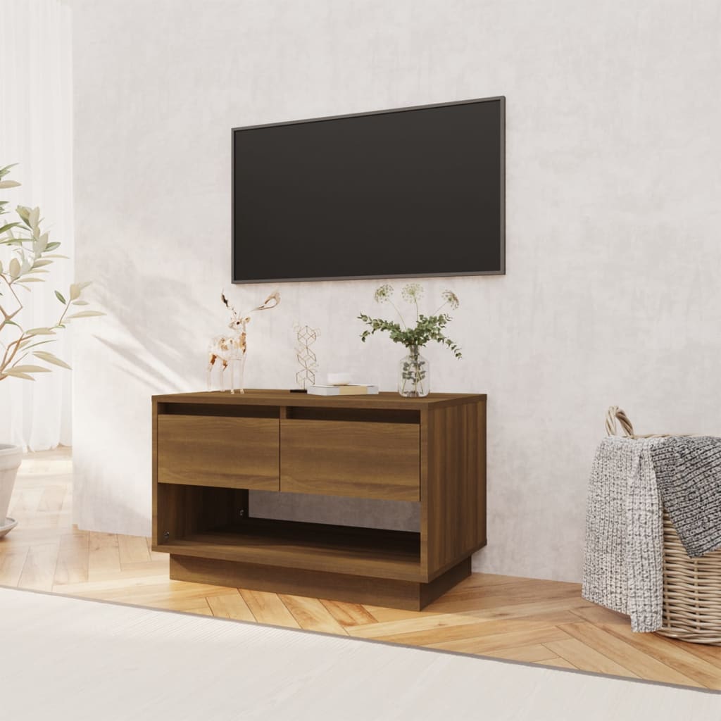 Meuble TV Chêne marron 70x41x44 cm Bois d'ingénierie