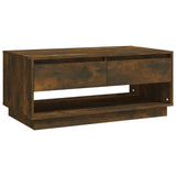 Table basse Chêne fumé 102,5x55x44 cm Bois d'ingénierie