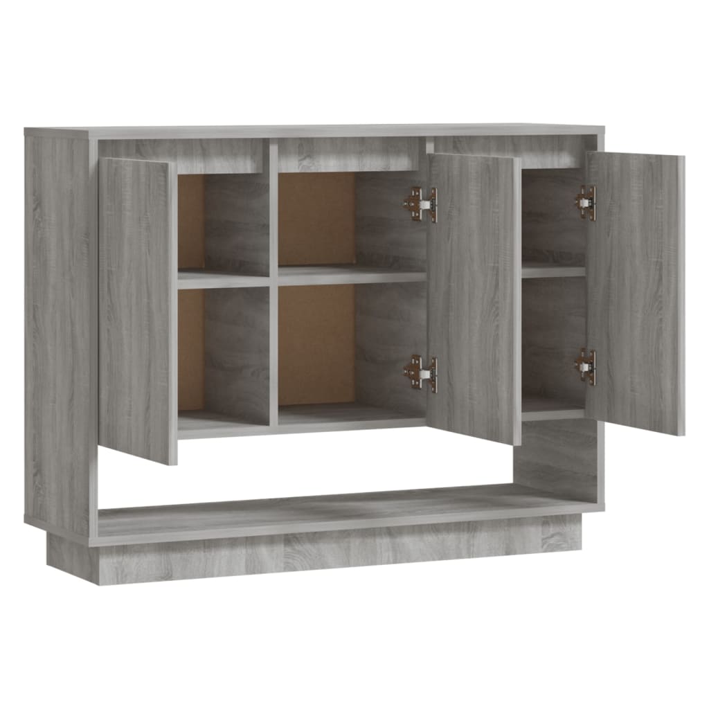 Buffet Sonoma gris 97x31x75 cm Bois d'ingénierie