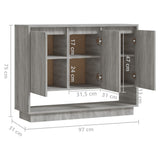 Buffet Sonoma gris 97x31x75 cm Bois d'ingénierie