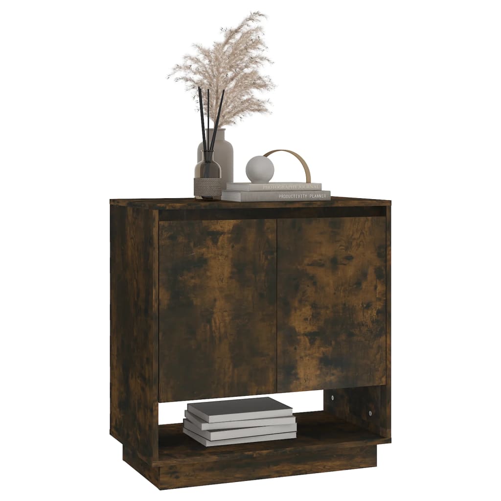 Buffet Chêne fumé 70x41x75 cm Bois d'ingénierie