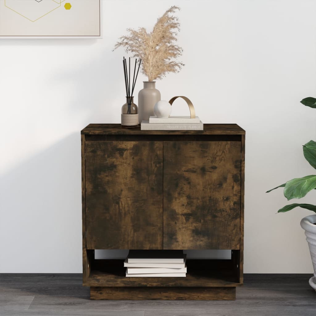 Sideboard Smoked Oak 70x41x75 cm Engineered wood