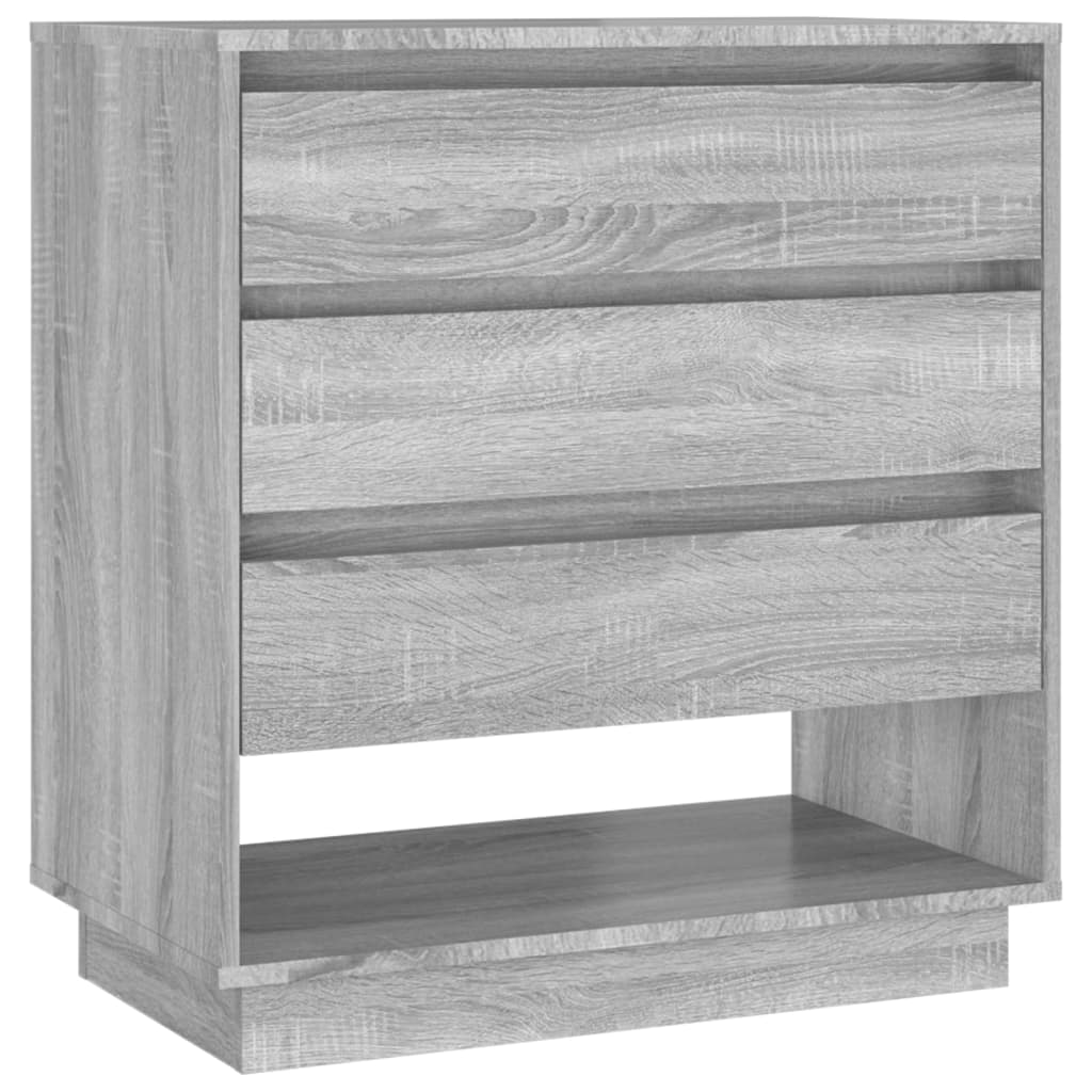 Sonoma graues Sideboard 70x41x75 cm Holzwerkstoff