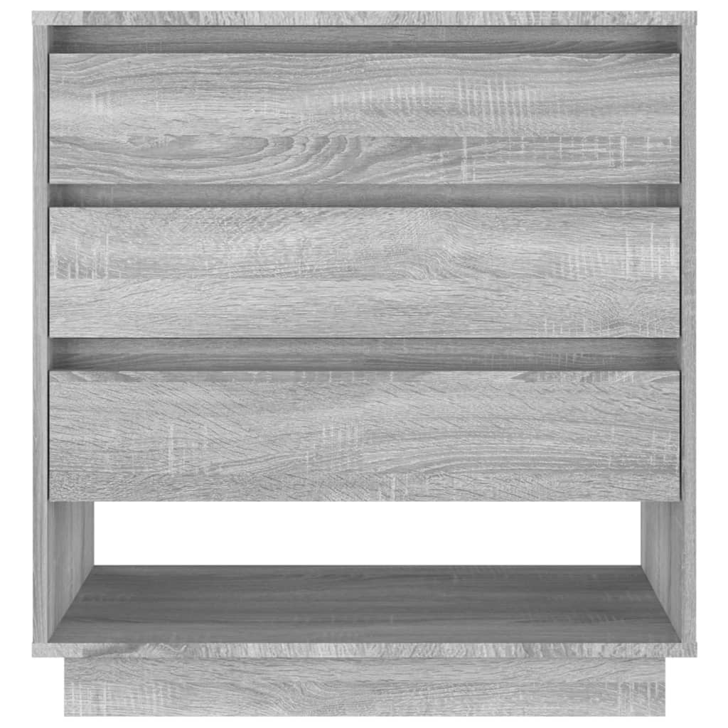 Sonoma graues Sideboard 70x41x75 cm Holzwerkstoff