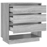 Sonoma graues Sideboard 70x41x75 cm Holzwerkstoff