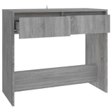 Table console sonoma gris 89x41x76,5 cm bois d'ingénierie