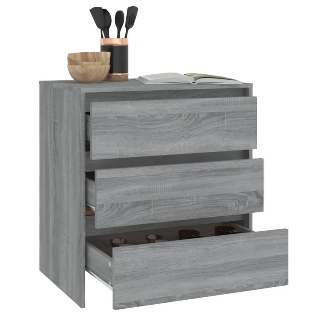 Buffet Sonoma gris 70x41x75 cm Bois d'ingénierie