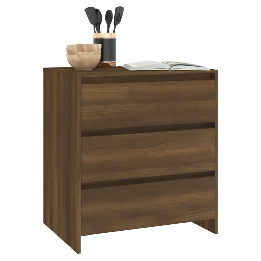 Buffet Chêne marron 70x41x75 cm Bois d'ingénierie