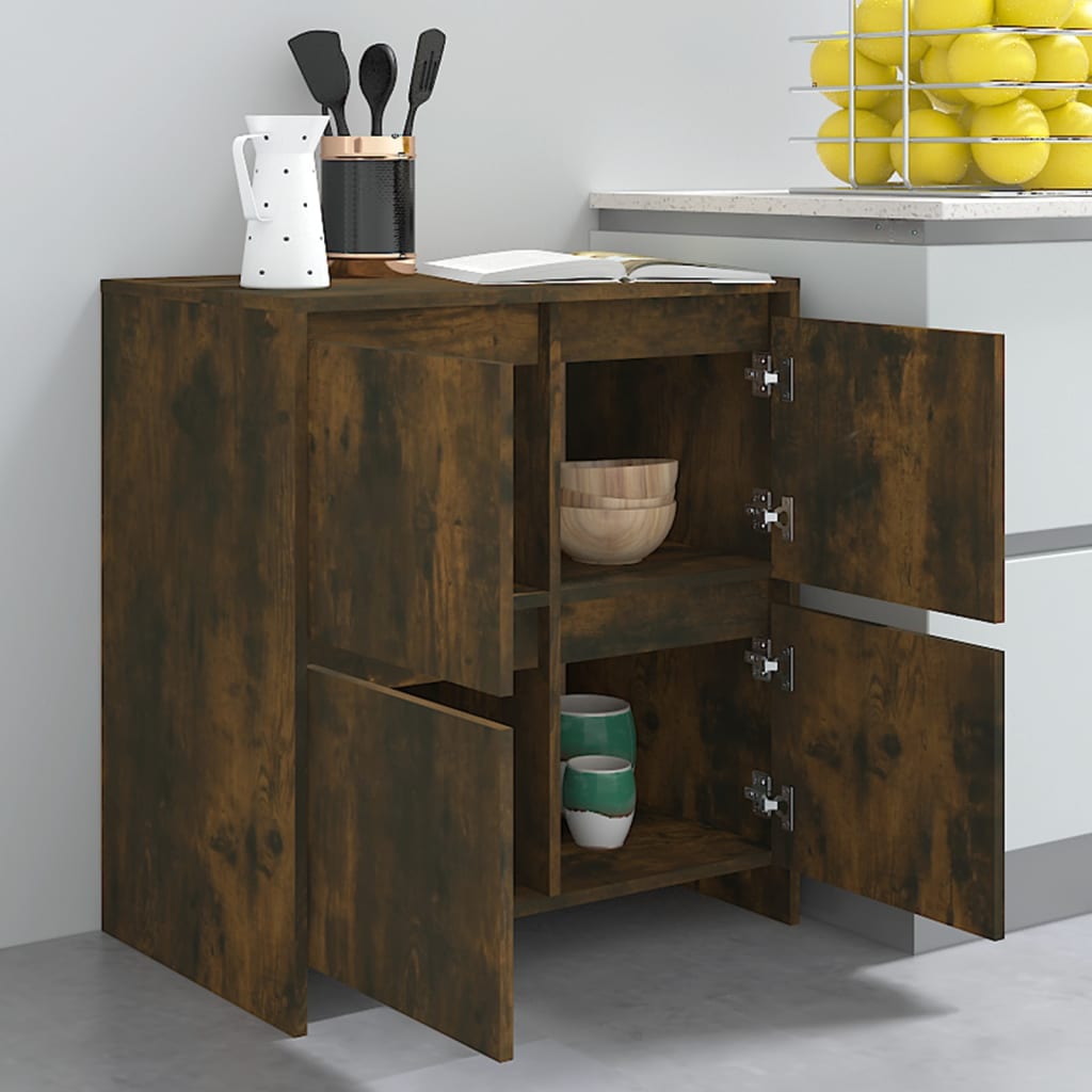 Sideboard Smoked Oak 70x41x75 cm Engineered wood