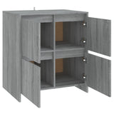 Buffet Sonoma gris 70x41x75 cm Bois d'ingénierie