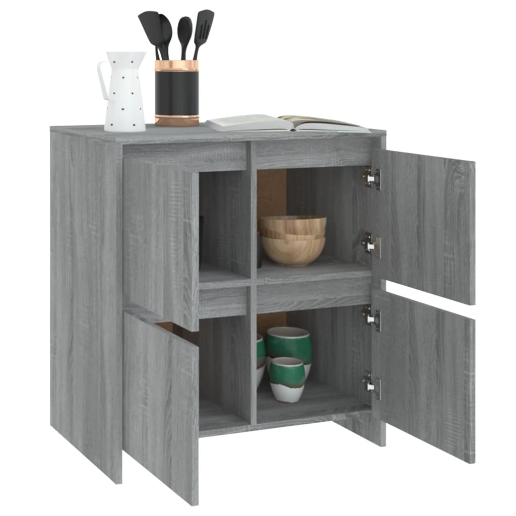 Buffet Sonoma gris 70x41x75 cm Bois d'ingénierie