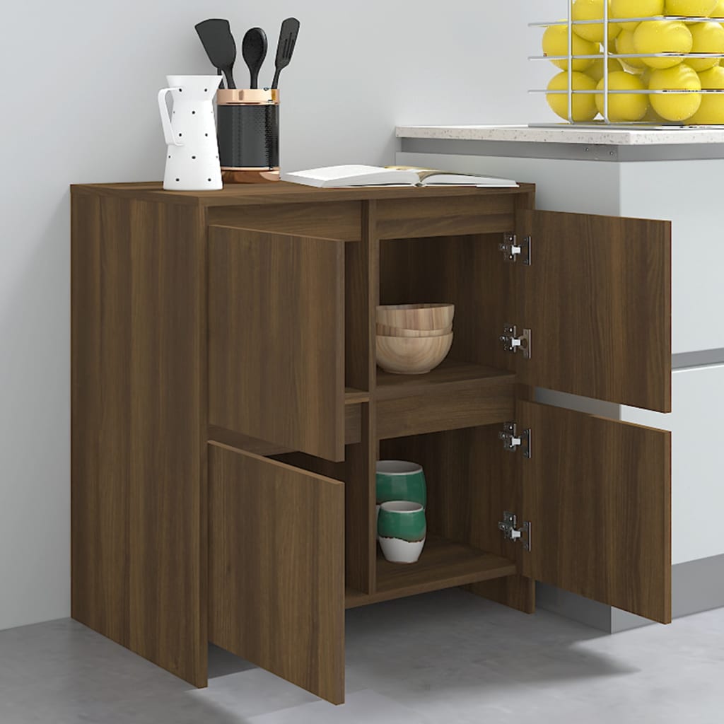 Buffet Chêne marron 70x41x75 cm Bois d'ingénierie