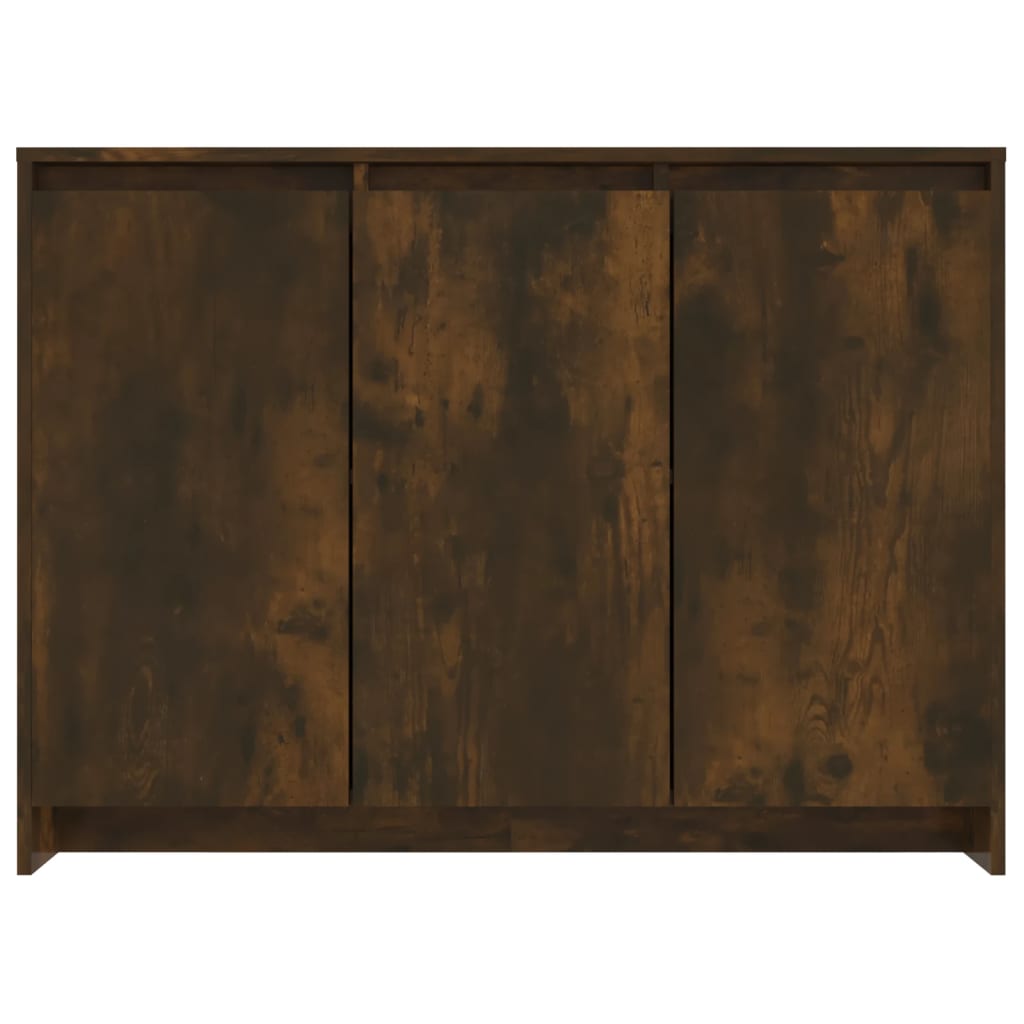 Sideboard Smoked Oak 102x33x75 cm Engineered wood