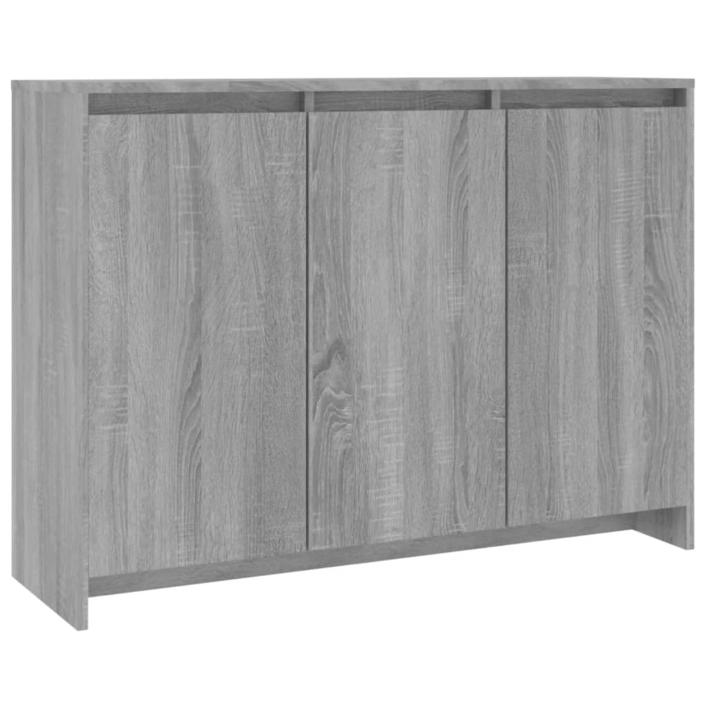 Buffet Sonoma gris 102x33x75 cm Bois d'ingénierie