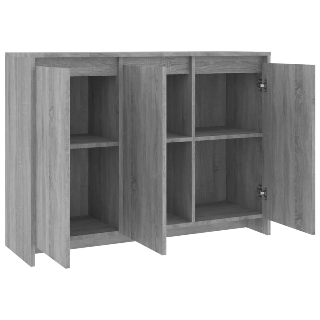 Buffet Sonoma gris 102x33x75 cm Bois d'ingénierie