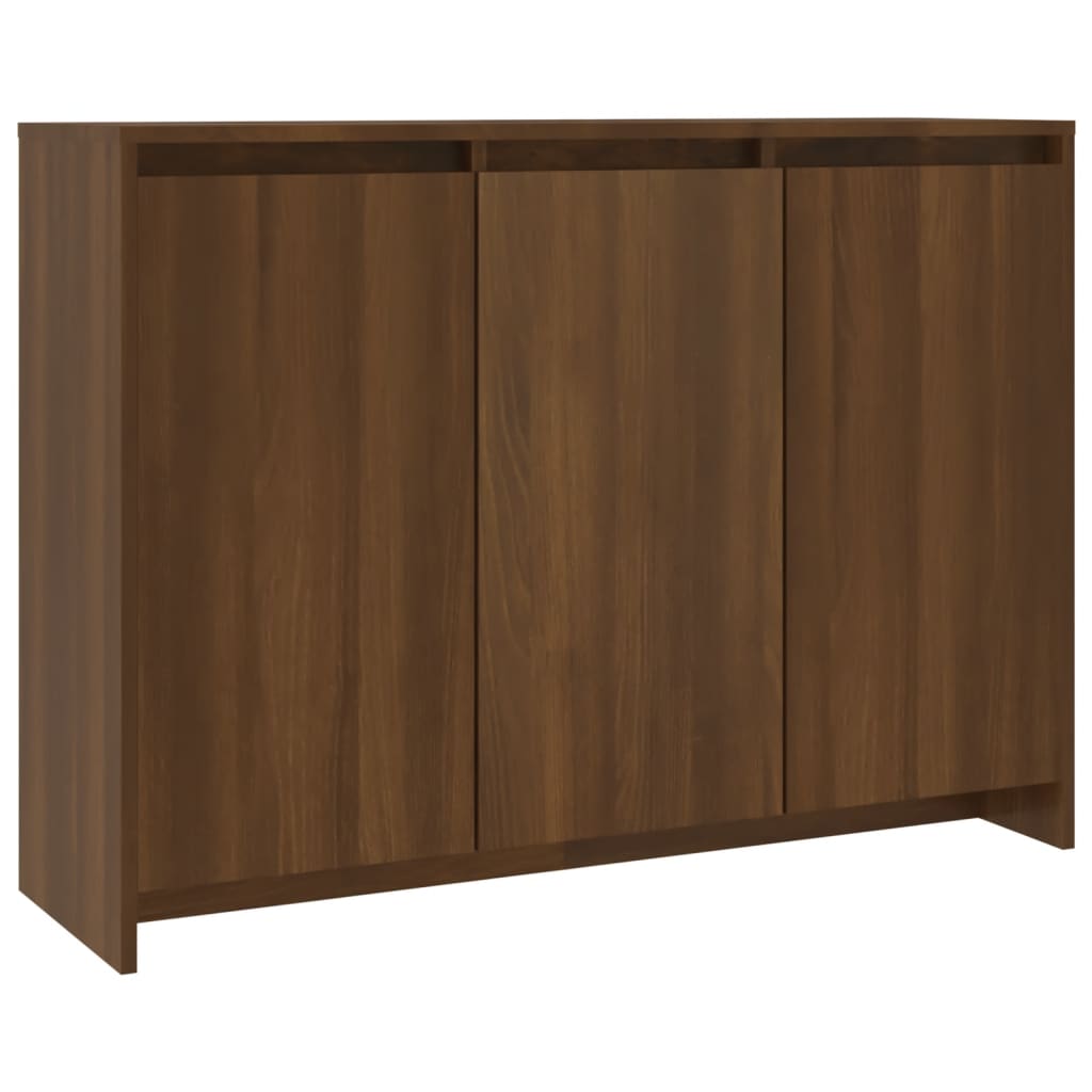 Sideboard Brown Oak 102x33x75 cm Engineered wood