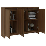 Sideboard Brown Oak 102x33x75 cm Engineered wood