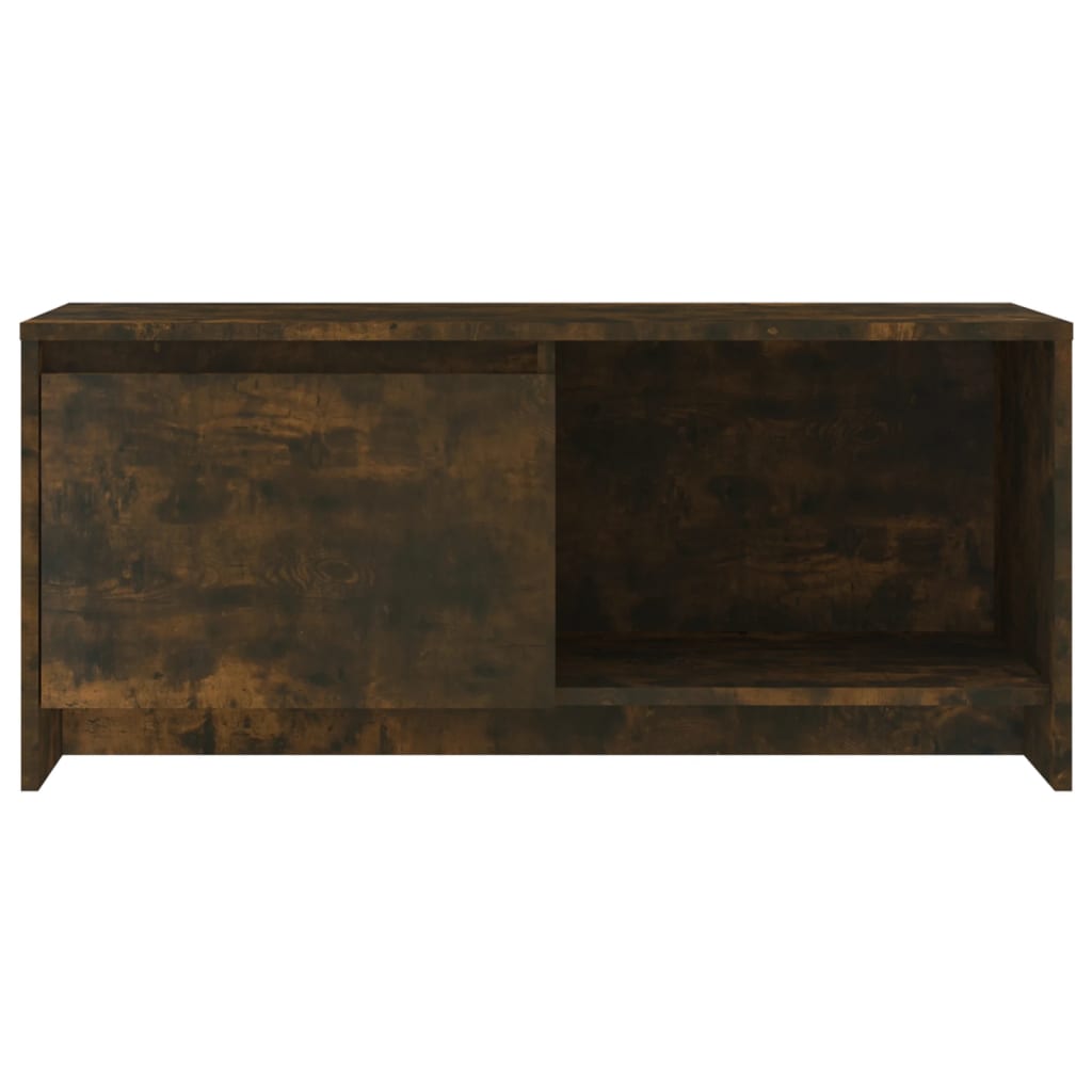 Meuble TV Chêne fumé 90x35x40 cm Bois d'ingénierie