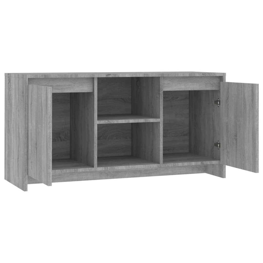 Meuble TV Sonoma gris 102x37,5x52,5 cm Bois d'ingénierie