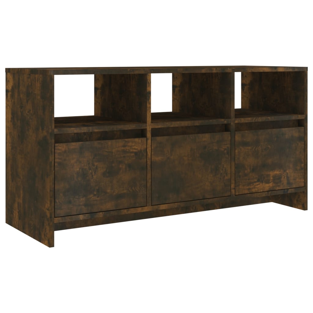 Meuble TV Chêne fumé 102x37,5x52,5 cm Bois d'ingénierie